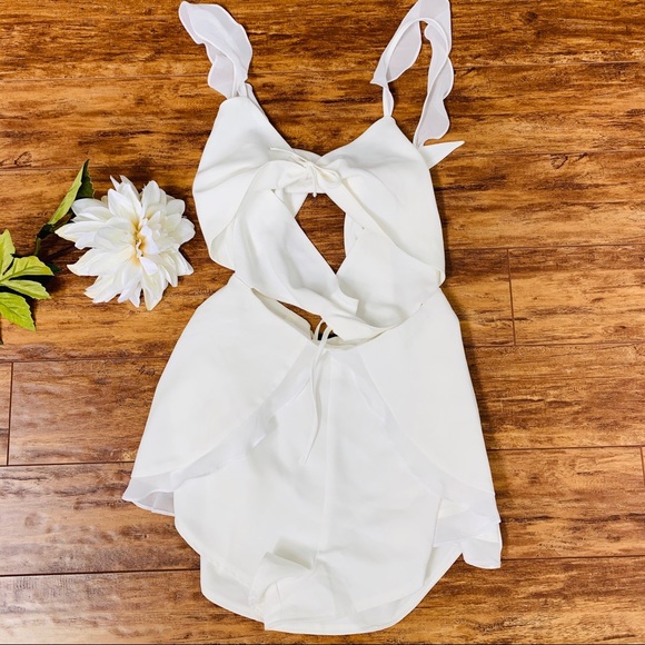🖤NBD Misbehavin Ivory Romper🖤 - Picture 5 of 9
